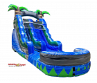 16FT BLUE CRUSH WATER SLIDE WITH DEEP POOL